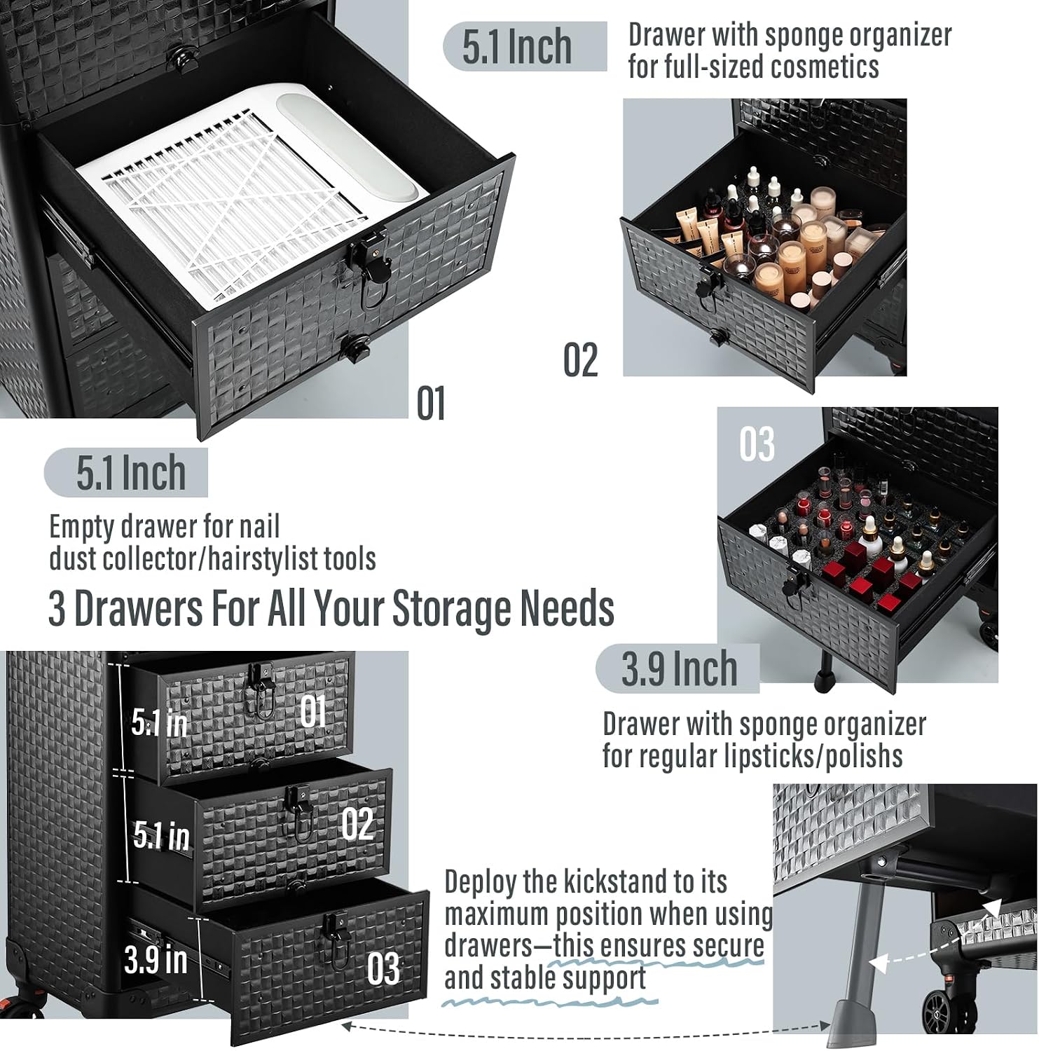 Rolling Salon Cart with 3 Draw - огляд і ціна Spa & Wellness Hotel Diament Ustroń Opinie