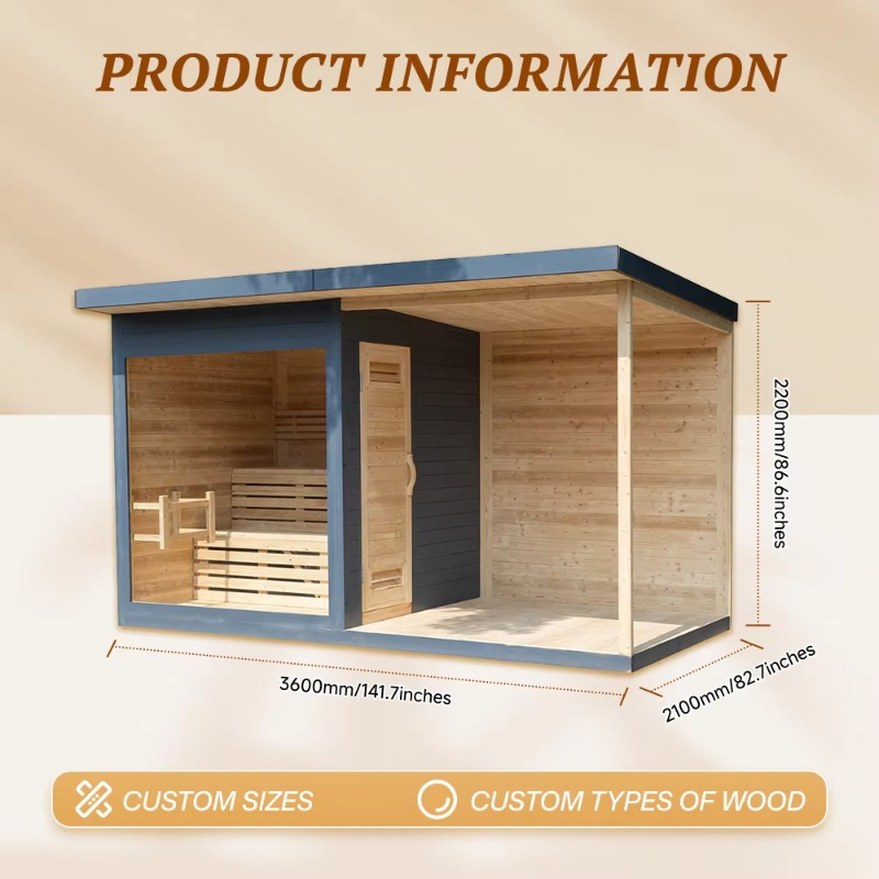 Wood Sauna Cabin Matching Ice  - огляд і ціна Spa Wellness Resorts