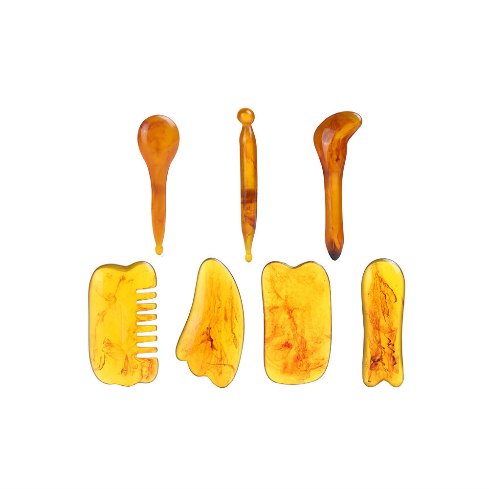7PCS GUASHA Massage Tools Face - огляд і ціна Spa Wellness Massage