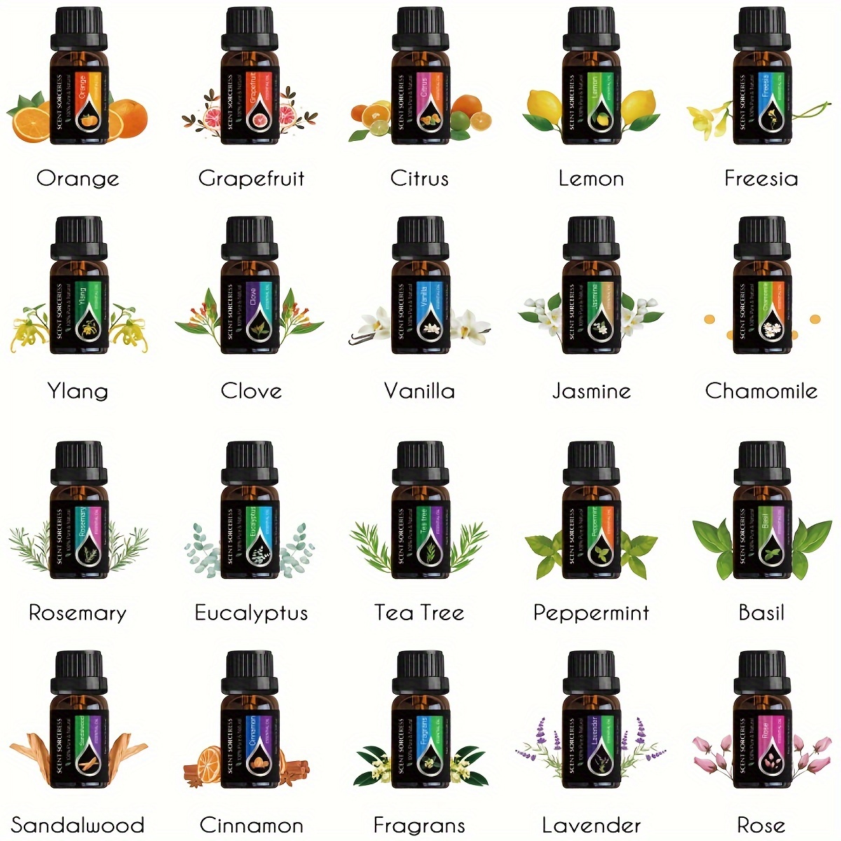 20pcs/set Essential Oil Set La - огляд і ціна Spa Wellness Massage