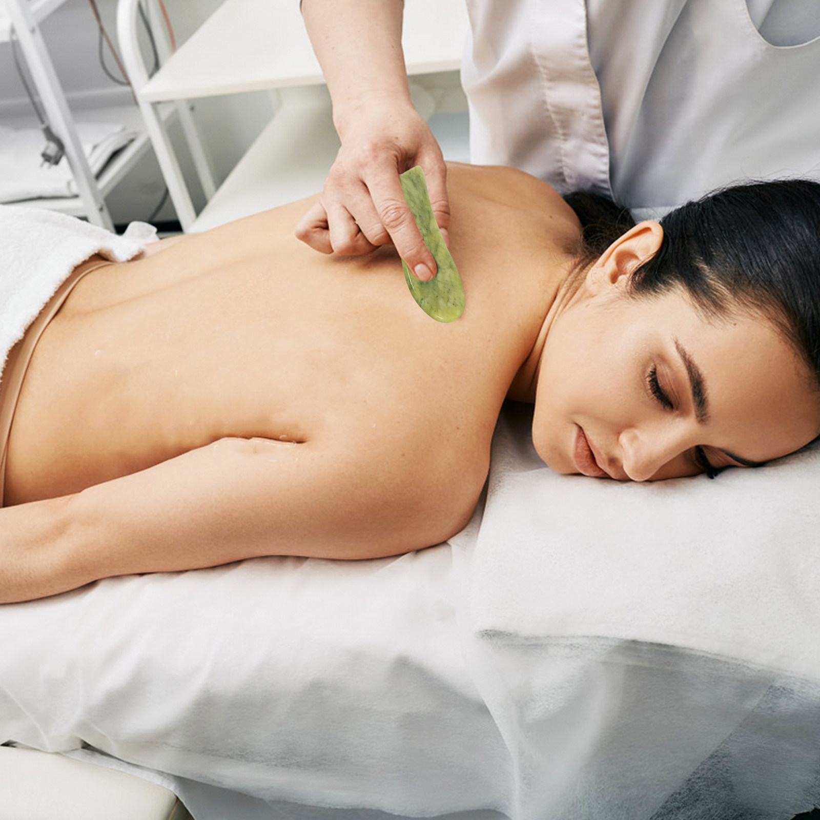 2Pcs Natural Jade Gua Sha Scra - огляд і ціна Spa Wellness Massage